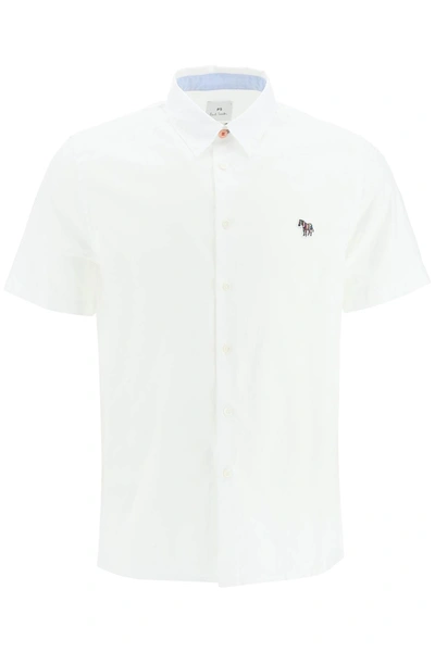 Shop Ps By Paul Smith Short Sleeve Shirt In Organic Cotton