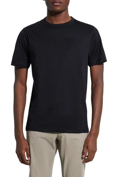 Shop Theory Precise Luxe Cotton Jersey Tee In Black