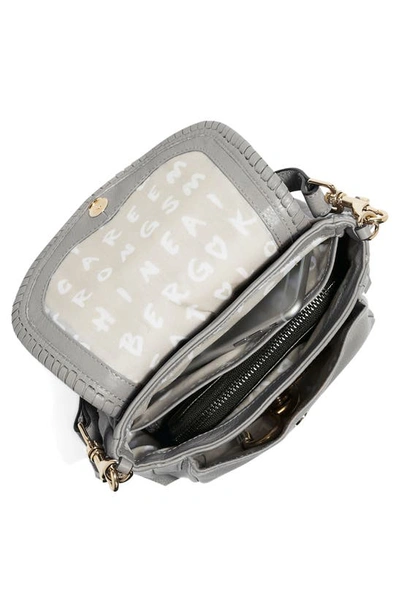 Shop Aimee Kestenberg Mini All For Love Convertible Leather Crossbody Bag In Cool Grey