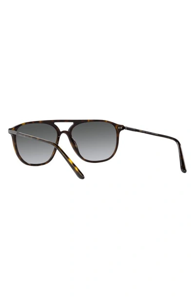 Shop Armani Exchange 56mm Gradient Pilot Sunglasses In Havana