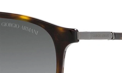 Shop Armani Exchange 56mm Gradient Pilot Sunglasses In Havana