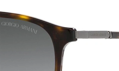 Armani Exchange 56mm Gradient Pilot Sunglasses In Havana