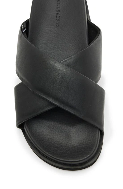 Shop Allsaints Grit Slide Sandal In Black