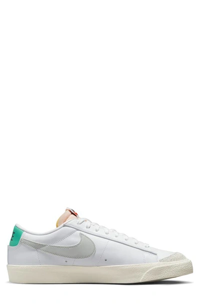 Shop Nike Blazer Low '77 Sneaker In White/ Grey/ Light Menta/ Sail