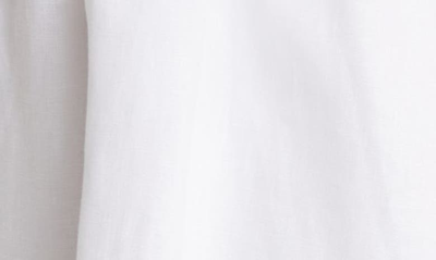 Shop Reformation Sheri Linen Babydoll Minidress In White