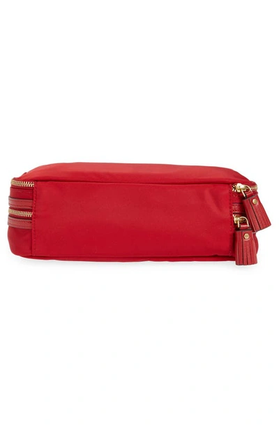 Shop Anya Hindmarch Make-up Recycled Nylon Cosmetics Zip Pouch In Red