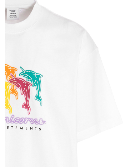 Shop Vetements 'las ' T-shirt In White