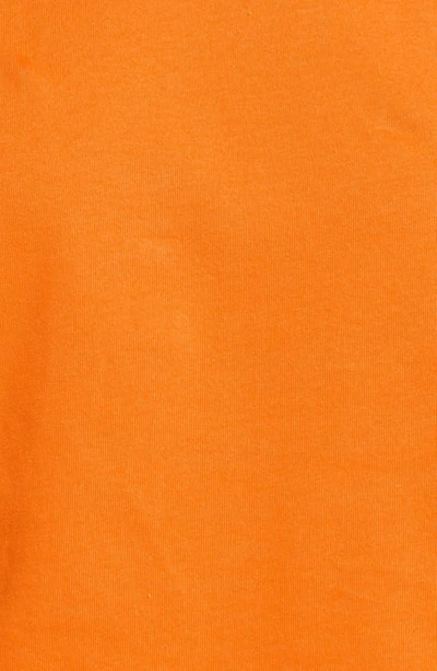 Shop Nike Lab Nrg Crop Cotton T-shirt In Vivid Orange/ White