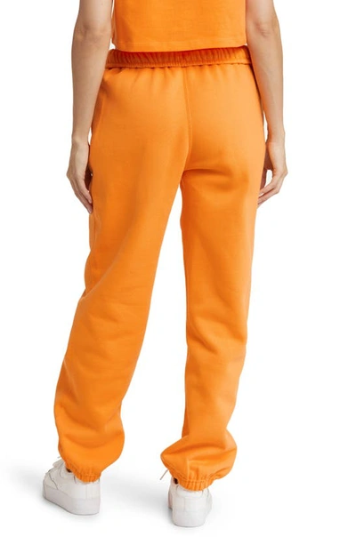Nike Wmns Solo Swoosh Sweatpants Vivid Orange In Vivid Orange/ White