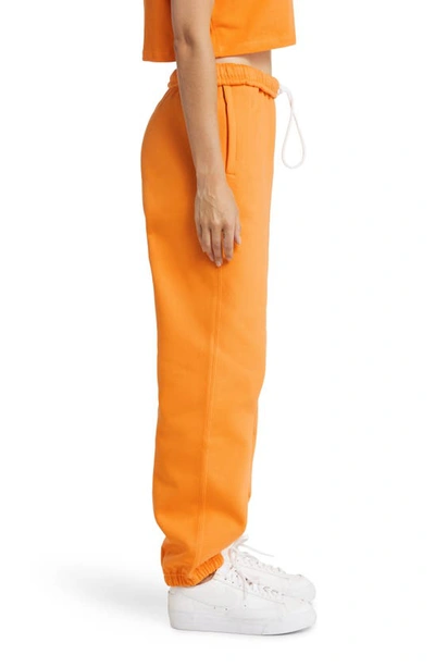 Nike Wmns Solo Swoosh Sweatpants Vivid Orange In Vivid Orange/ White