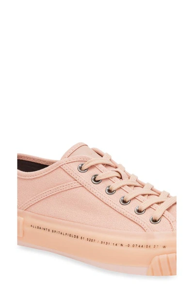 Shop Allsaints Jackie Ghost Canvas Sneaker In Misty Pink