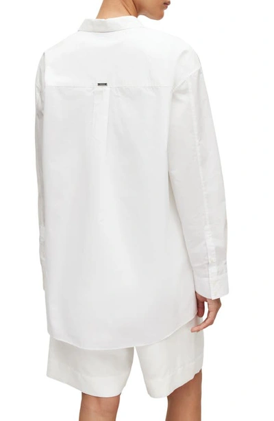 Shop Allsaints Sasha Poplin Shirt In Optic White
