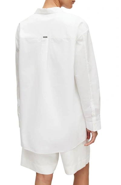 Allsaints Sasha Poplin Shirt In Optic White