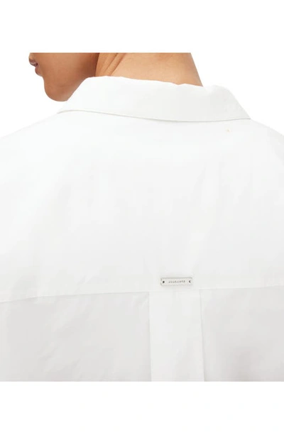 Allsaints Sasha Poplin Shirt In Optic White