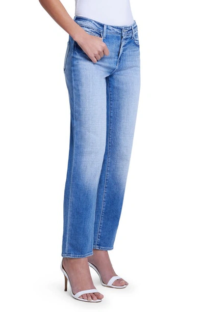 Shop L Agence Marjorie Mr. Slouch Slim Fit Straight Leg Jeans In Balboa