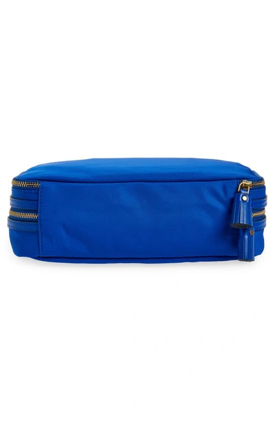 Shop Anya Hindmarch Make-up Recycled Nylon Cosmetics Zip Pouch In Electric Blue