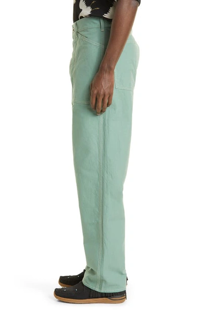 Shop Visvim Cotton Carpenter Pants In Green