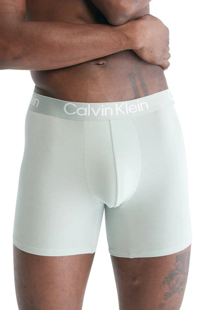 Calvin Klein Ultra-soft Modern 3-pack Stretch Modal Boxer Briefs In Natural  Grey Spring Onion Frosted Fern | ModeSens
