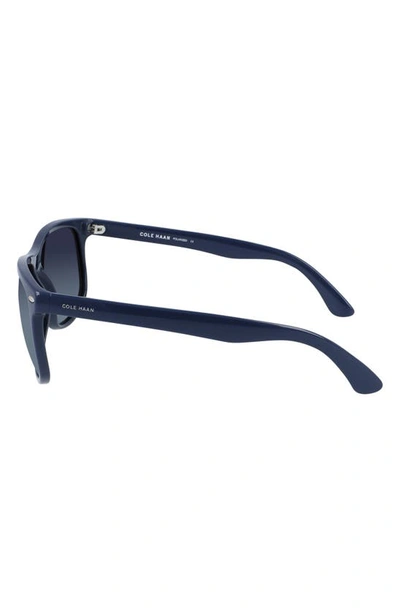 Shop Cole Haan 60mm Straight Top Sunglasses In Navy