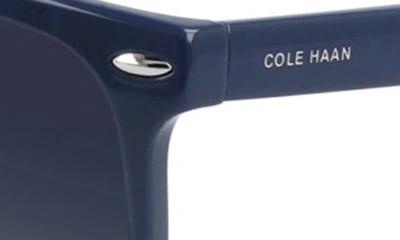 Shop Cole Haan 60mm Straight Top Sunglasses In Navy