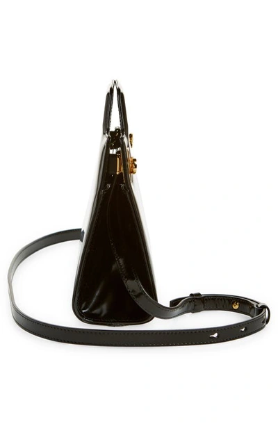 Shop Ferragamo Wanda Mini Leather Top-handle Bag In Nero