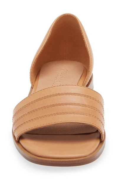 Shop Madewell Brindle D'orsay Flat In Desert Camel