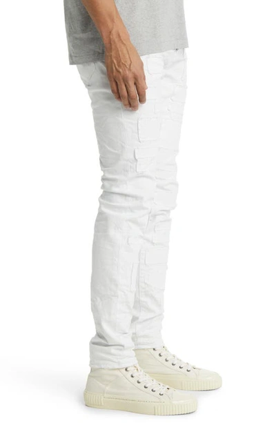 Shop Purple Brand Optic Patch Repair Stretch Skinny Jeans In White