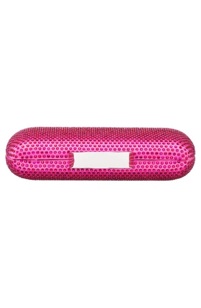 Shop Nina Pacey Crystal Minaudière In Ultra Pink