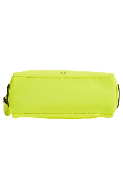 Shop Anya Hindmarch Girlie Stuff Econyl® Recycled Nylon Cosmetics Case In Neon Yellow
