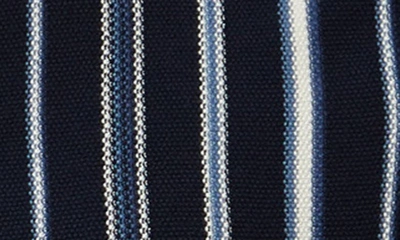 Shop Ben Sherman Stripe Cotton Polo Sweater In Dark Navy