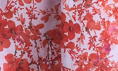 Shop Sachin & Babi Riley Floral Ruffle High-low Dress In Amaranth Spray