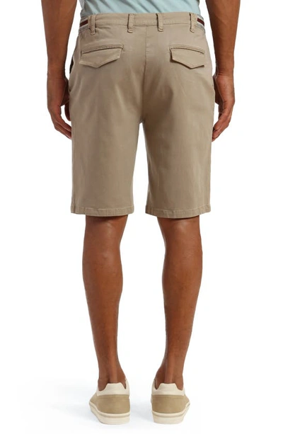 Shop 34 Heritage Formia Soft Touch Stretch Shorts In Aluminum Soft Touch