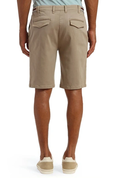Shop 34 Heritage Ravenna Soft Touch Drawstring Shorts In Aluminum Soft Touch