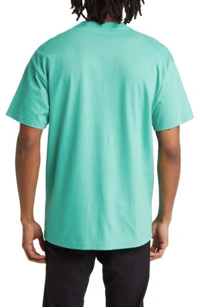 Shop Carhartt Snek Organic Cotton Graphic T-shirt In Aqua Green
