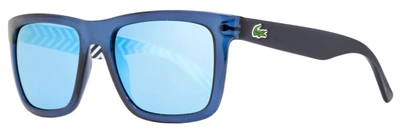 Shop Lacoste Men's Rectangular Sunglasses L750s 424 Blue 54mm In Multi