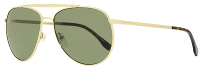Shop Lacoste Men's Pilot Sunglasses L177sp 714 Gold/havana 59mm In Green