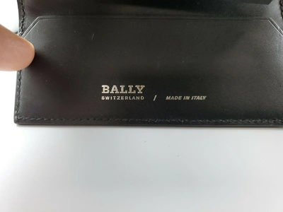 Bally Maltos Men's 6218440 Black Leather Key Case Wallet In Multi