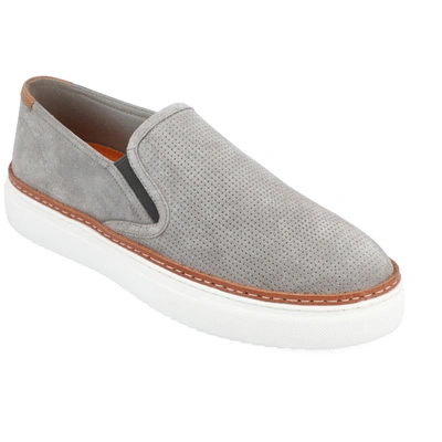 Shop Thomas & Vine Tillman Slip-on Leather Sneaker In Grey