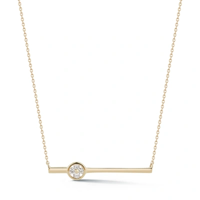 Shop Dana Rebecca Designs Styra Reese Single Quatrefoil Bar Necklace In Yellow Gold