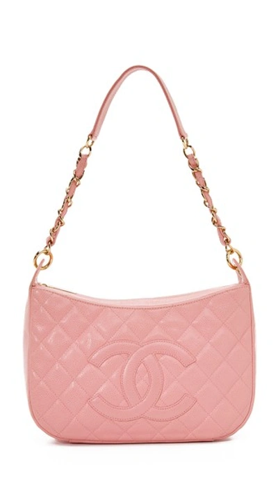 What Goes Around Comes Around Chanel Shoulder Bag (previously Owned) In Pink