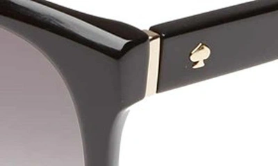 Shop Kate Spade 'bayleigh' 55mm Sunglasses In Black