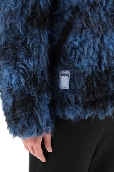 Shop Mcq By Alexander Mcqueen 'biosis' Faux Fur Jacket