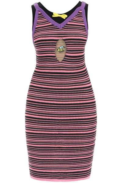 Shop Cormio 'olivia' Striped Knit Midi Dress