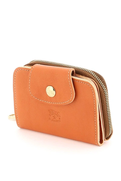 Shop Il Bisonte Leather Compact Wallet