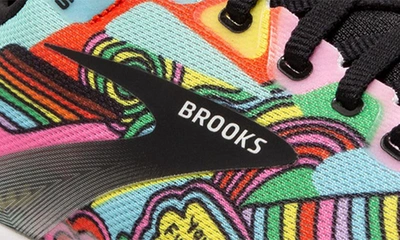 Shop Brooks Ghost 15 Running Shoe In Black/ White/ Multi