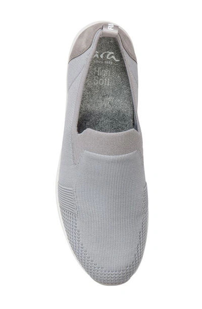 Ara Leena Ii Slip-on Sneaker In Pebble Woven Stretch
