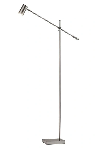 Shop Adesso Lighting Collette Led Floor Lamp In Brushed Steel