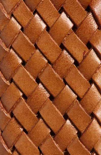 Ferragamo Gancio Buckle Woven Leather Belt In Beige 425