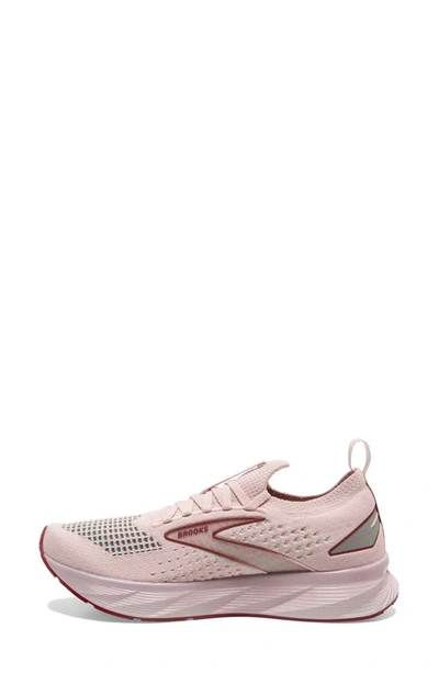 Shop Brooks Levitate 6 Stealthfit Running Shoe In Peach Whip/ Pink