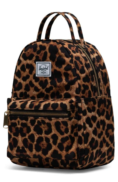 Herschel Supply Co Mini Nova Backpack In Leopard Black